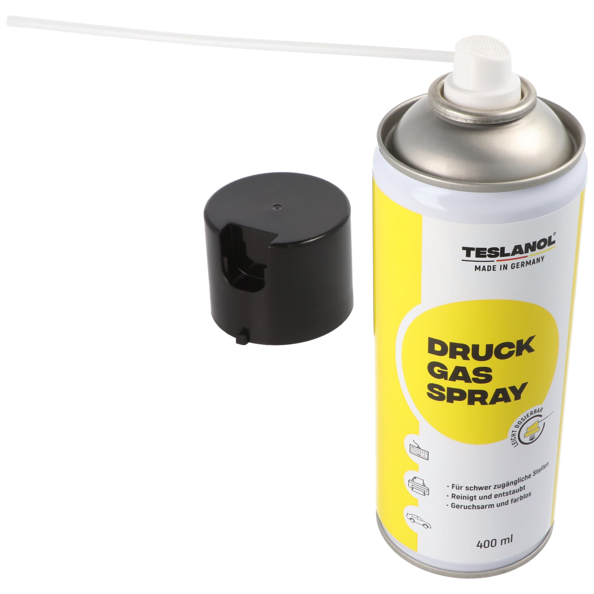 Aérosol de gaz comprimé sans poussière pour les zones difficiles d'accès - 400 ml