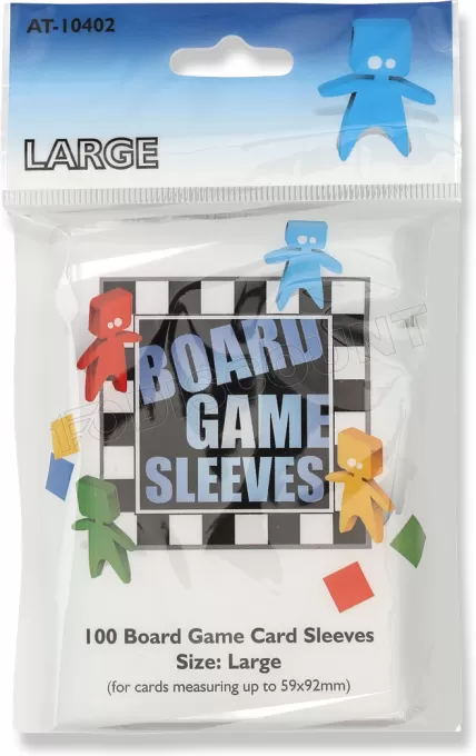 Lot de 100 Sleeves Board Game 59x92mm (Transparent) #DEFAULT